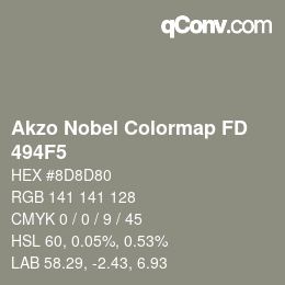 Color code: Akzo Nobel Colormap FD - 494F5 | qconv.com