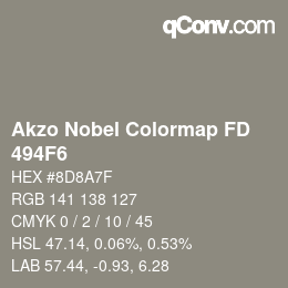 Color code: Akzo Nobel Colormap FD - 494F6 | qconv.com