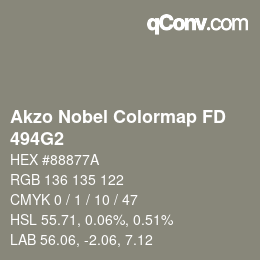 Color code: Akzo Nobel Colormap FD - 494G2 | qconv.com
