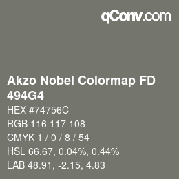 Color code: Akzo Nobel Colormap FD - 494G4 | qconv.com