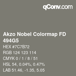 Color code: Akzo Nobel Colormap FD - 494G5 | qconv.com