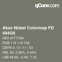Color code: Akzo Nobel Colormap FD - 494G6 | qconv.com