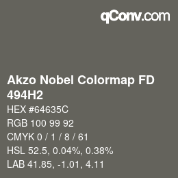 Color code: Akzo Nobel Colormap FD - 494H2 | qconv.com