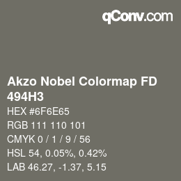 Color code: Akzo Nobel Colormap FD - 494H3 | qconv.com