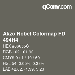 カラーコード: Akzo Nobel Colormap FD - 494H4 | qconv.com