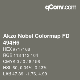 Color code: Akzo Nobel Colormap FD - 494H6 | qconv.com