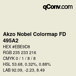 Code couleur: Akzo Nobel Colormap FD - 495A2 | qconv.com