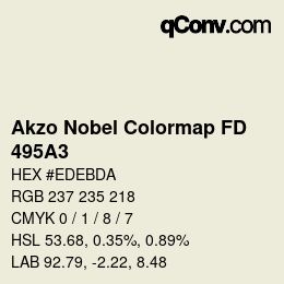 Color code: Akzo Nobel Colormap FD - 495A3 | qconv.com