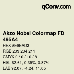 Color code: Akzo Nobel Colormap FD - 495A4 | qconv.com