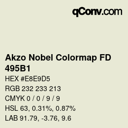 Color code: Akzo Nobel Colormap FD - 495B1 | qconv.com