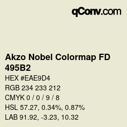 Color code: Akzo Nobel Colormap FD - 495B2 | qconv.com