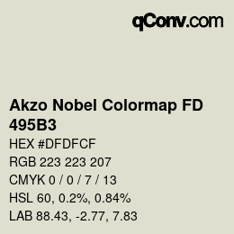 Color code: Akzo Nobel Colormap FD - 495B3 | qconv.com