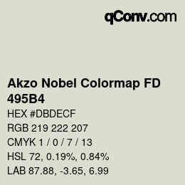 Color code: Akzo Nobel Colormap FD - 495B4 | qconv.com