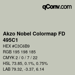 カラーコード: Akzo Nobel Colormap FD - 495C1 | qconv.com