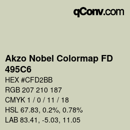 Color code: Akzo Nobel Colormap FD - 495C6 | qconv.com