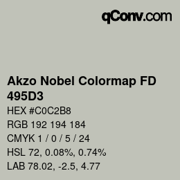 Color code: Akzo Nobel Colormap FD - 495D3 | qconv.com