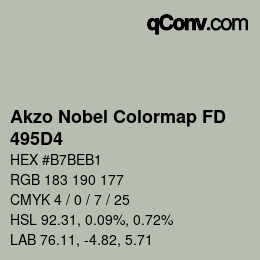 Color code: Akzo Nobel Colormap FD - 495D4 | qconv.com