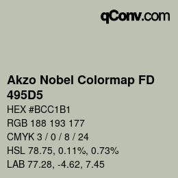 Color code: Akzo Nobel Colormap FD - 495D5 | qconv.com