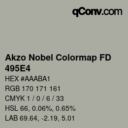 Color code: Akzo Nobel Colormap FD - 495E4 | qconv.com