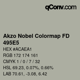 Color code: Akzo Nobel Colormap FD - 495E5 | qconv.com
