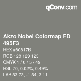 Color code: Akzo Nobel Colormap FD - 495F3 | qconv.com