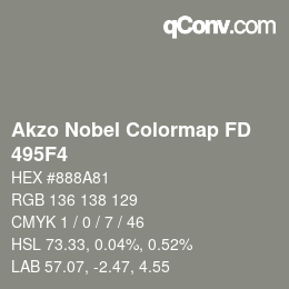 Color code: Akzo Nobel Colormap FD - 495F4 | qconv.com