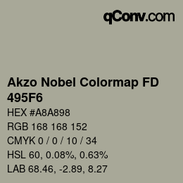 Color code: Akzo Nobel Colormap FD - 495F6 | qconv.com