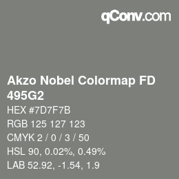 Color code: Akzo Nobel Colormap FD - 495G2 | qconv.com