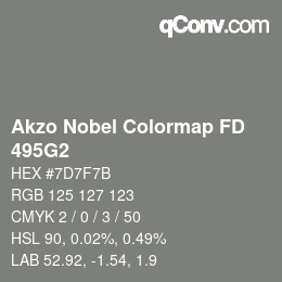 Color code: Akzo Nobel Colormap FD - 495G2 | qconv.com