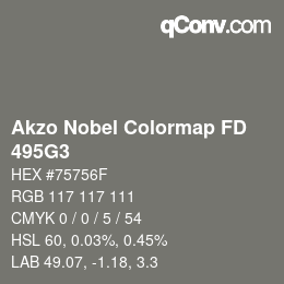 Code couleur: Akzo Nobel Colormap FD - 495G3 | qconv.com