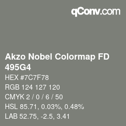 Color code: Akzo Nobel Colormap FD - 495G4 | qconv.com