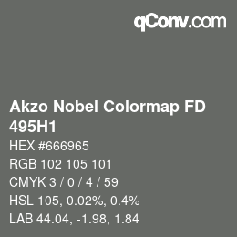 Color code: Akzo Nobel Colormap FD - 495H1 | qconv.com