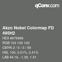 Color code: Akzo Nobel Colormap FD - 495H2 | qconv.com