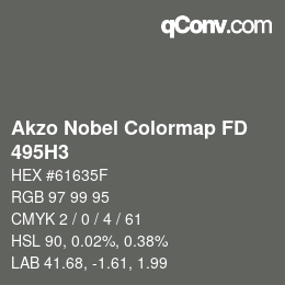Code couleur: Akzo Nobel Colormap FD - 495H3 | qconv.com