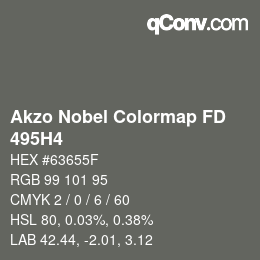 Code couleur: Akzo Nobel Colormap FD - 495H4 | qconv.com