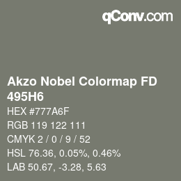 Farbcode: Akzo Nobel Colormap FD - 495H6 | qconv.com