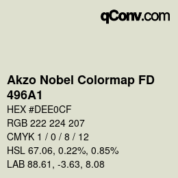 Color code: Akzo Nobel Colormap FD - 496A1 | qconv.com