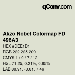 Color code: Akzo Nobel Colormap FD - 496A3 | qconv.com