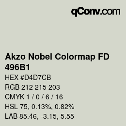Color code: Akzo Nobel Colormap FD - 496B1 | qconv.com
