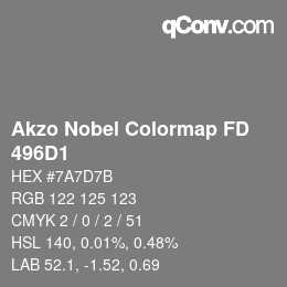 カラーコード: Akzo Nobel Colormap FD - 496D1 | qconv.com