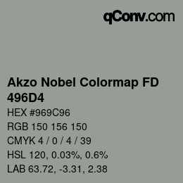 Color code: Akzo Nobel Colormap FD - 496D4 | qconv.com
