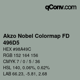 Color code: Akzo Nobel Colormap FD - 496D5 | qconv.com