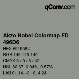 Color code: Akzo Nobel Colormap FD - 496D6 | qconv.com