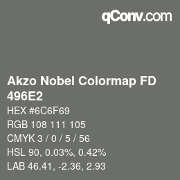 Color code: Akzo Nobel Colormap FD - 496E2 | qconv.com