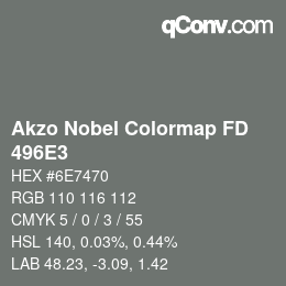 Color code: Akzo Nobel Colormap FD - 496E3 | qconv.com