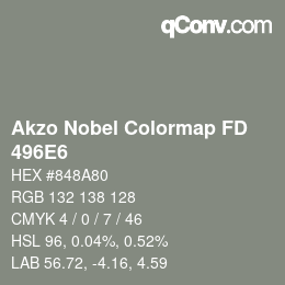 Color code: Akzo Nobel Colormap FD - 496E6 | qconv.com