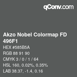 Color code: Akzo Nobel Colormap FD - 496F1 | qconv.com
