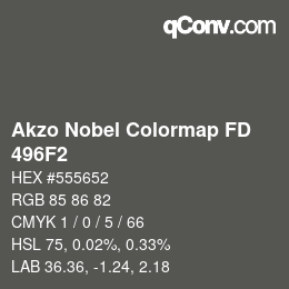 Farbcode: Akzo Nobel Colormap FD - 496F2 | qconv.com