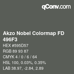 Color code: Akzo Nobel Colormap FD - 496F3 | qconv.com