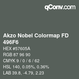 Color code: Akzo Nobel Colormap FD - 496F6 | qconv.com